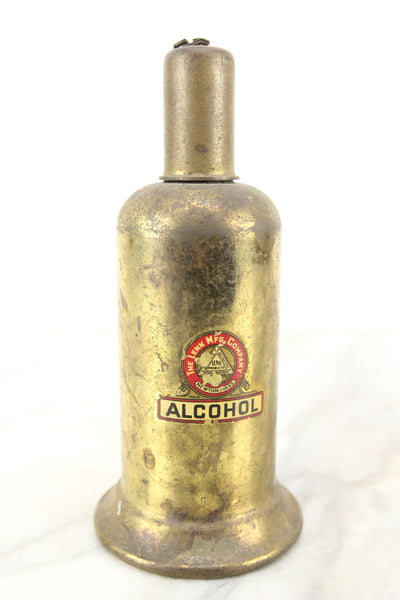 The Lenk Manufacturing Company Brass Alcohol Torch, Newton, MA