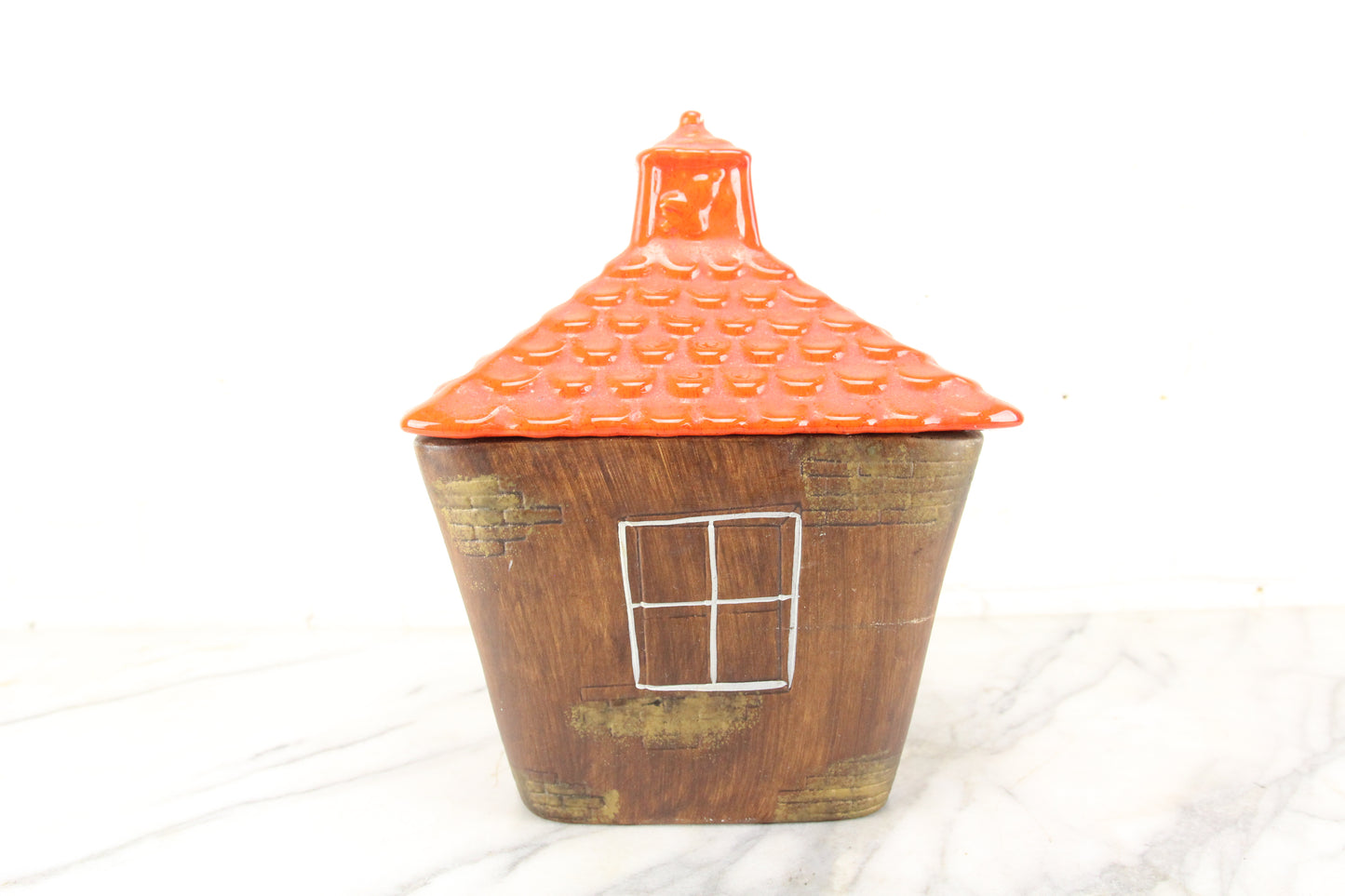 Elf Schoolhouse Ceramic Cookie Jar