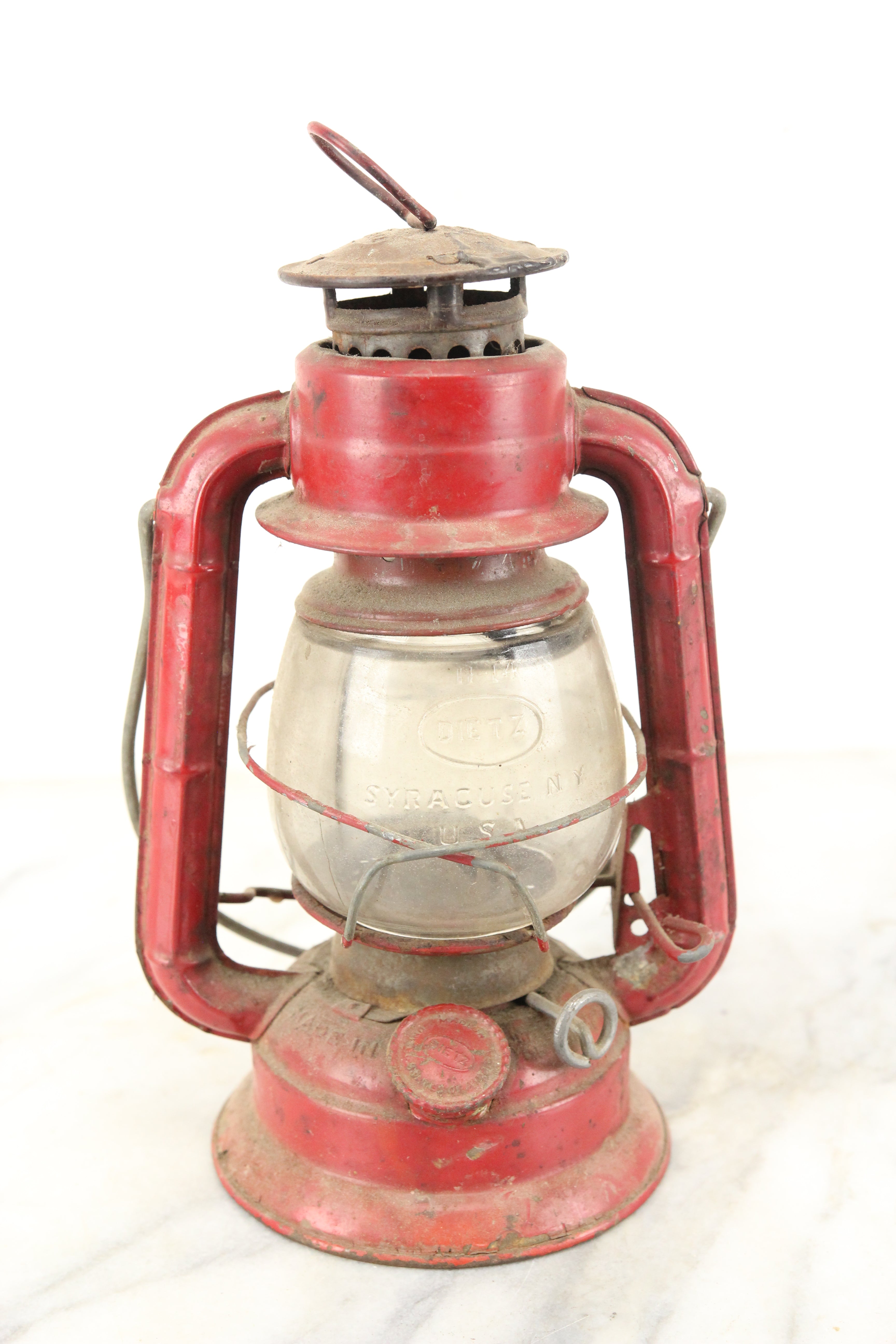 Dietz Comet Red Boy Scouts Kerosene Oil Lantern, Made in USA