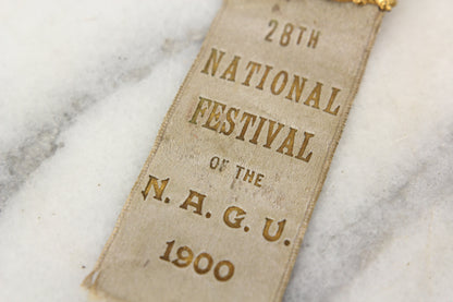 28th National Festival of the North American Gymnastics Union Press Ribbon, 1900