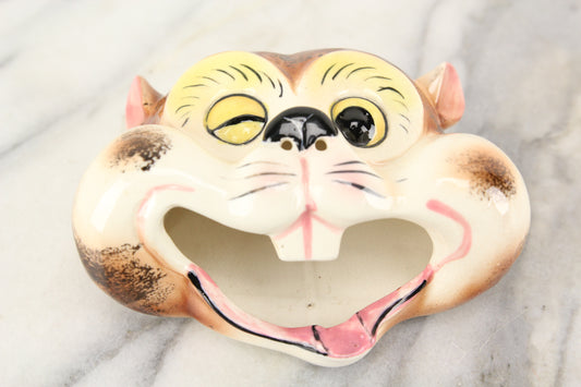 Winking Squirrel Chipmunk Head Smoker Ashtray