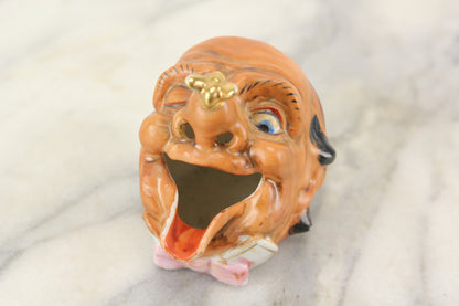 Clown Hobo Laughing Head Smoker Ashtray, Made in Japan