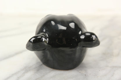 Black Bulldog Head Smoker Ashtray, Made in Japan