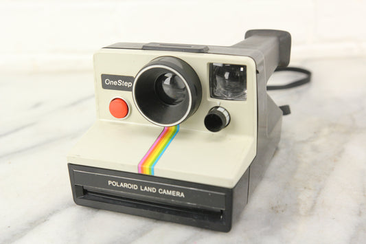 Polaroid OneStep Land Camera Instant Film Camera (White) Serial #CNL728BA