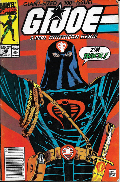 G.I. Joe: A Real American Hero No. 100, Giant Sized Issue, Marvel Comics, May 1990