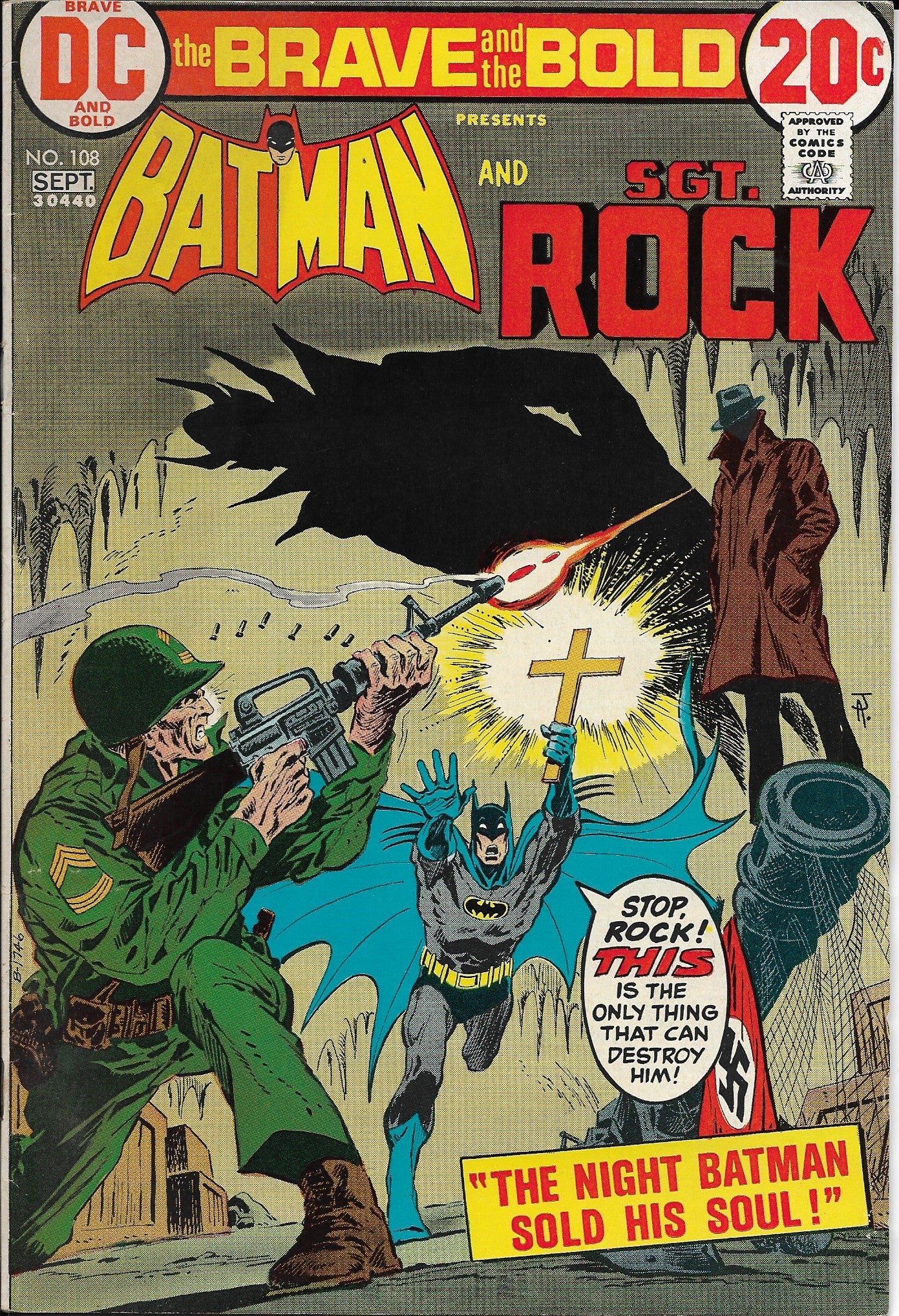 The Brave and the Bold No. 108, Featuring Batman & Sgt. Rock, DC Comics, September 1973