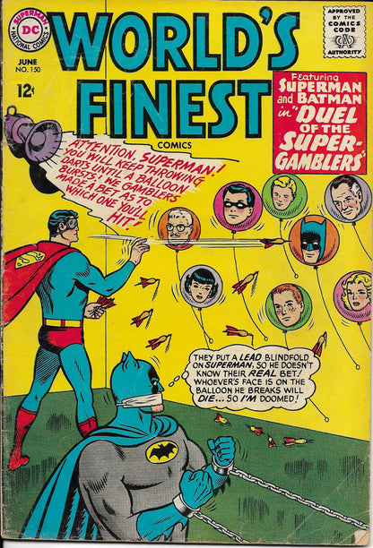 World's Finest No. 150, "Duel of the Super Gamblers," DC Comics, June 1965
