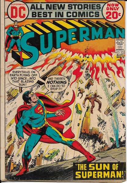 Superman No. 255, "The Sun of Superman," DC Comics, August 1972