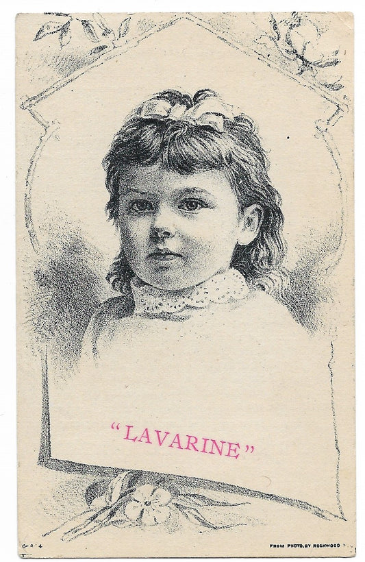 John Hortsmann's Lavarine Antique Trade Card, San Francisco, CA - 2.75" x 4.5"