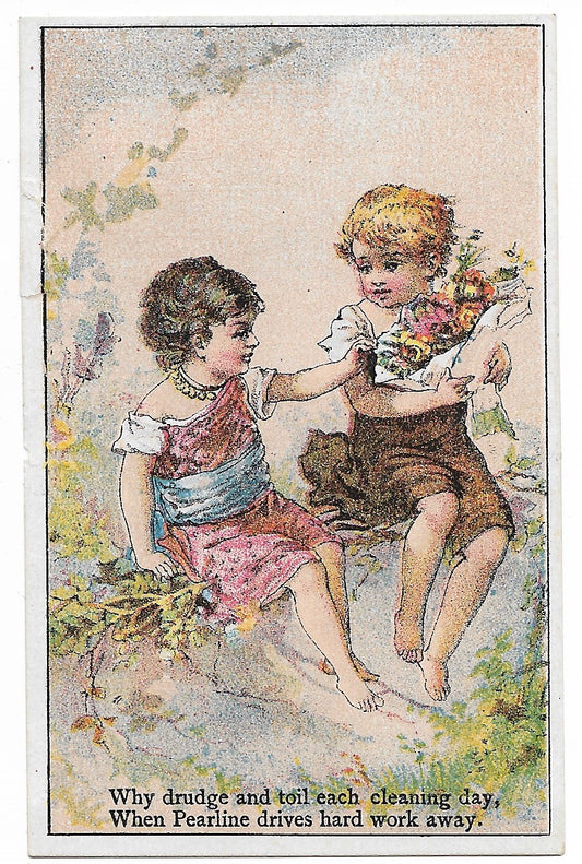 James Pyle's Pearline Antique Trade Card - 2.75" x 4.25"