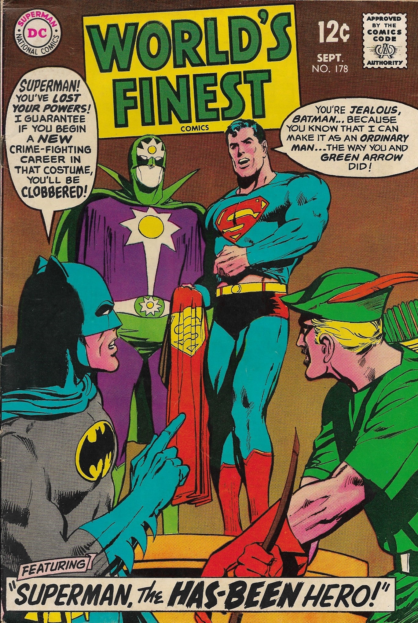 World's Finest No. 178 Starring Batman and Superman, DC Comics, September 1968