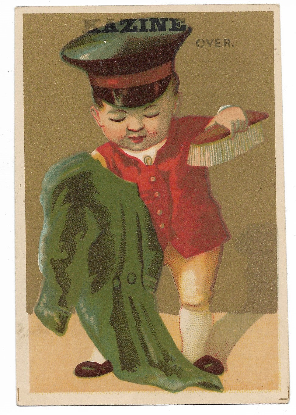 Kazine Washing Powder (Baby Doorman) Antique Trade Card - 3" x 4.5"