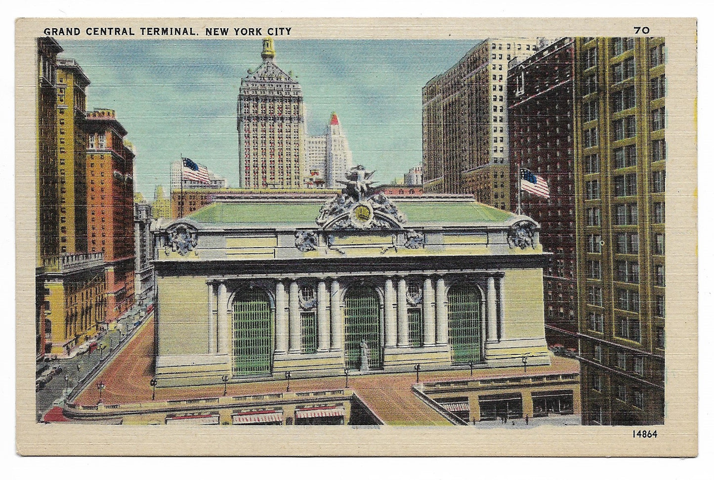 Grand Central Terminal, New York City Vintage Postcard