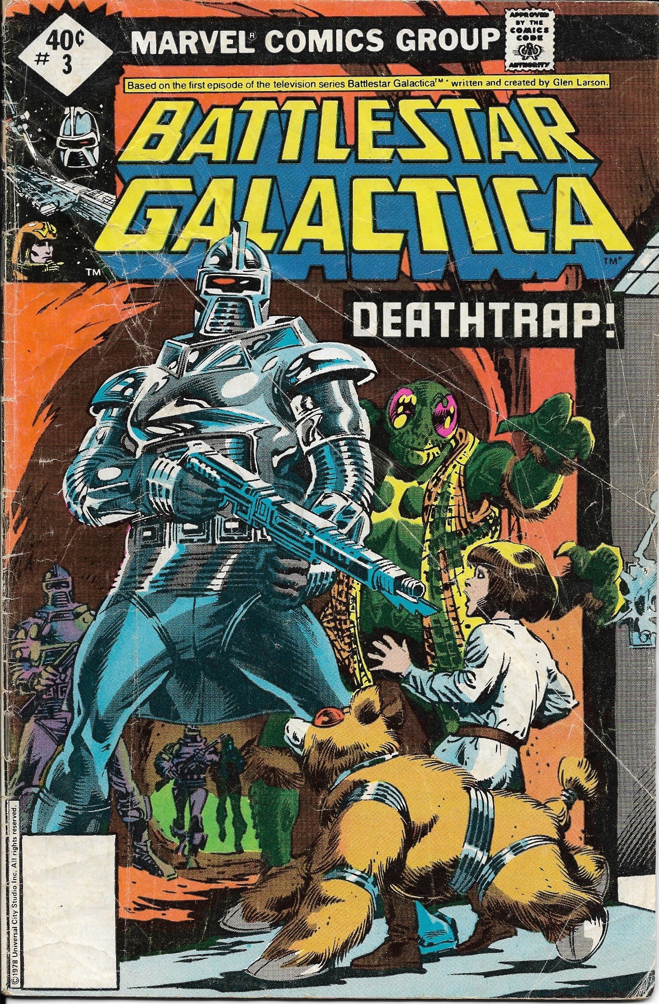 Battlestar Galactica No. 3, Deathtrap!, Marvel Comics, May 1979 ...