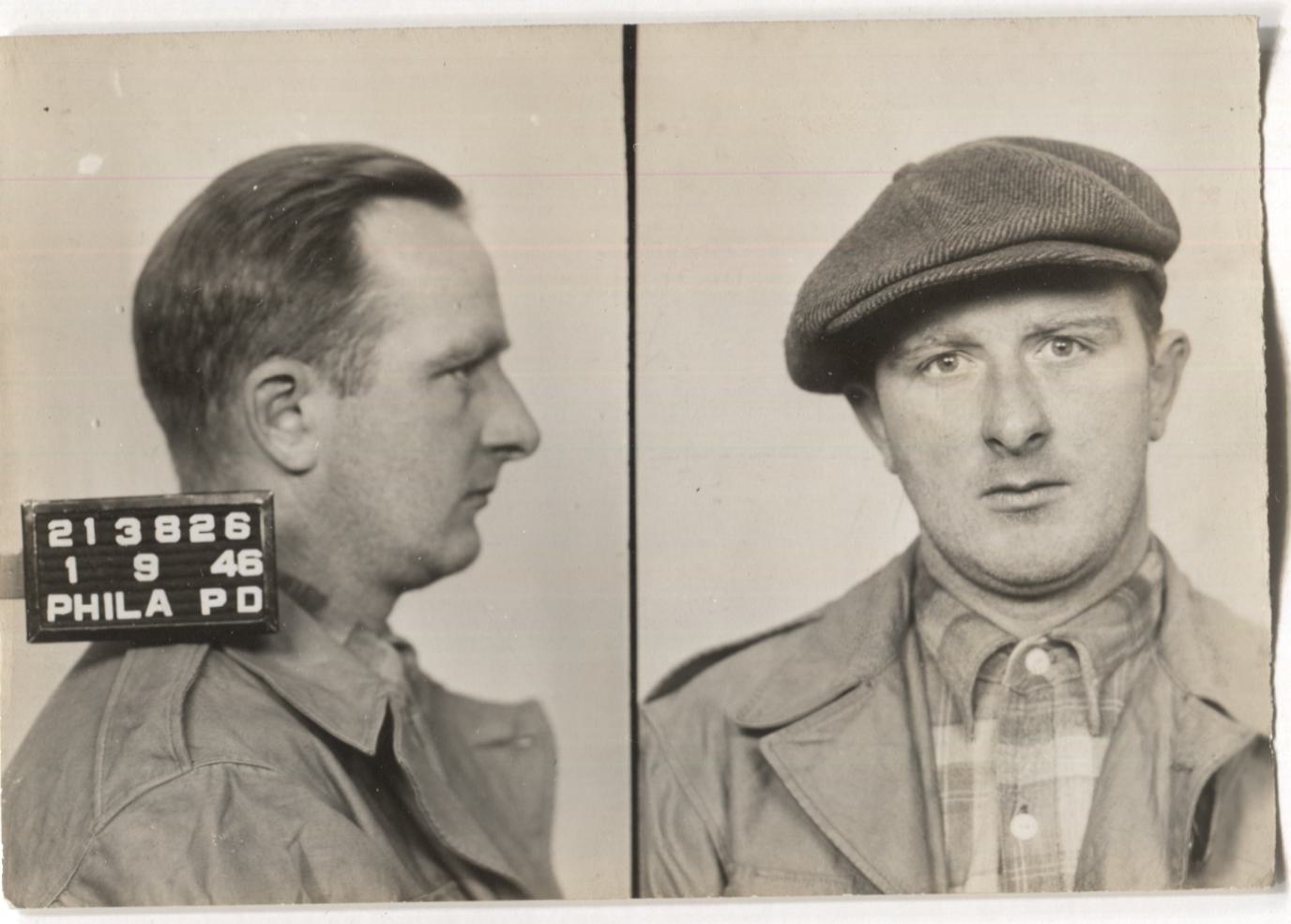 James Stanley Mugshot - Arrested on 1/9/1946 for Accessory to Larceny