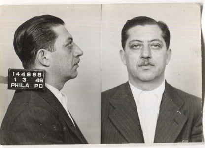 Morris Milarsky Mugshot - Arrested on 1/3/1946 for Burglary & Larceny