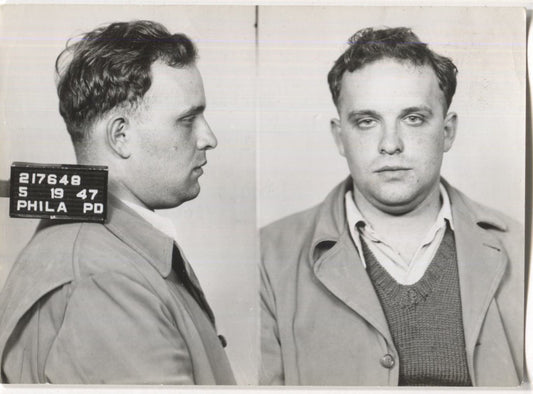 Martin Simon Mugshot - Arrested on 5/19/1947 for Poolselling & Bookmaking