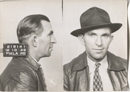 Francis Flanagan Mugshot - Arrested on 12/10/1946 for Poolselling & Bookmaking