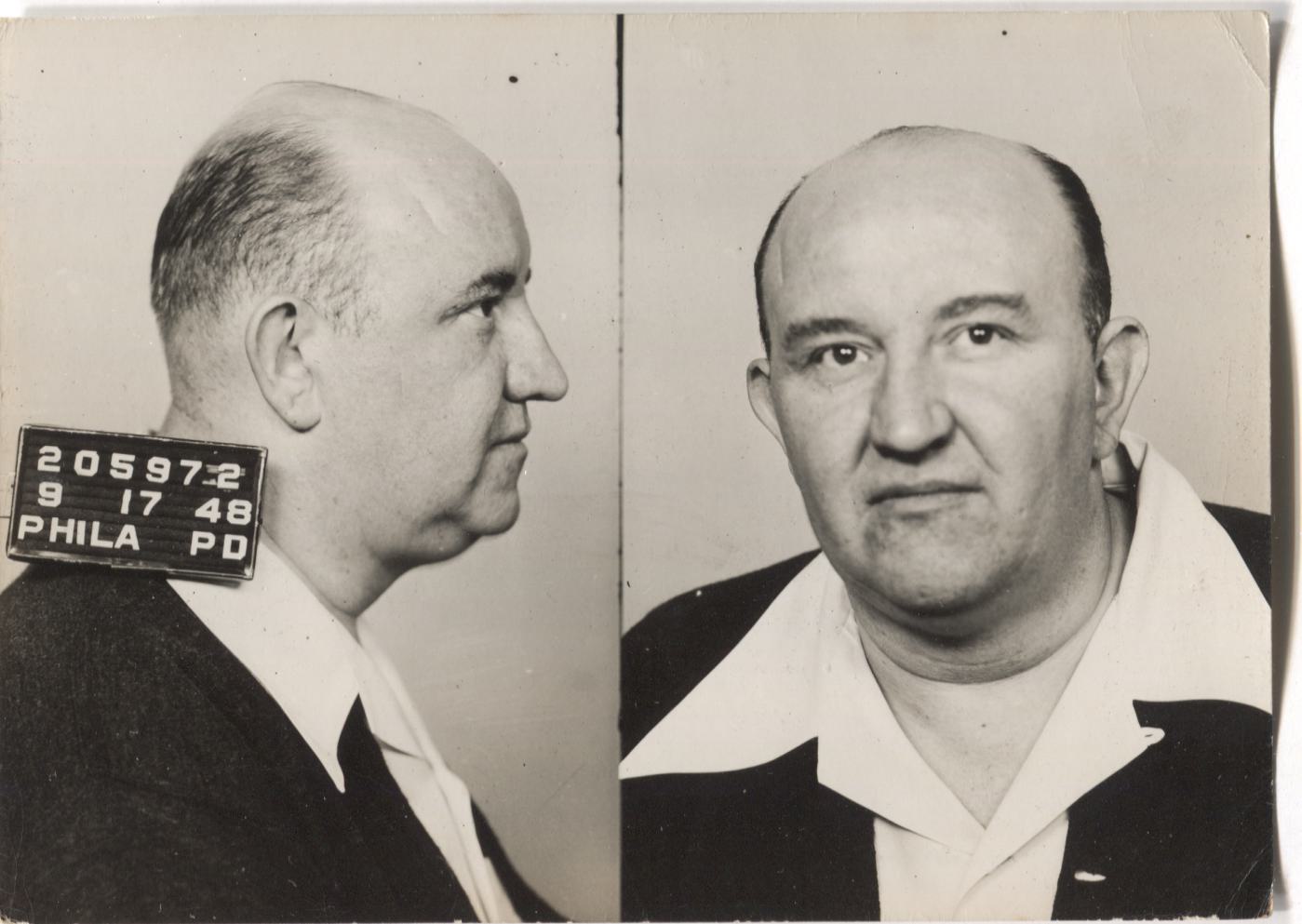 Herbert S. Clark Mugshot - Arrested on 9/17/1948 for Illegal Lottery