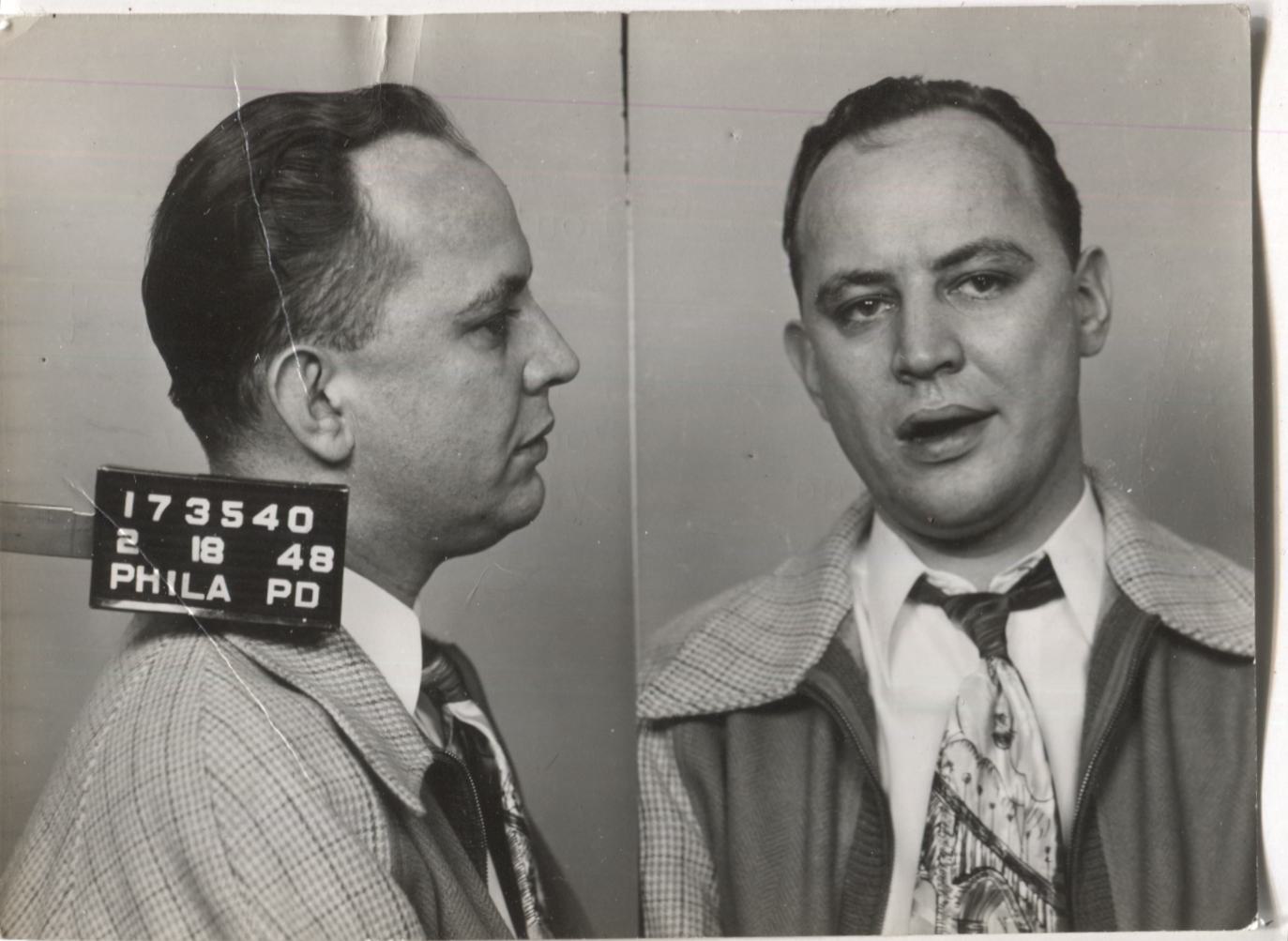 Louis Gibson Mugshot - Arrested on 2/18/1948 for Poolselling