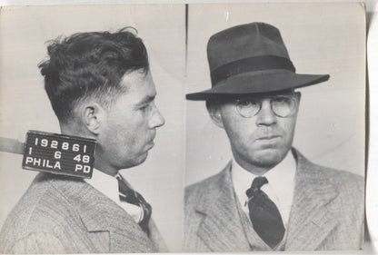 Joseph Hubbs Mugshot - Arrested on 1/6/1948 for Aiding & Abetting