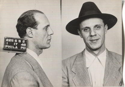 Sidney Dash Mugshot - Arrested on 1/17/1948 for Poolselling