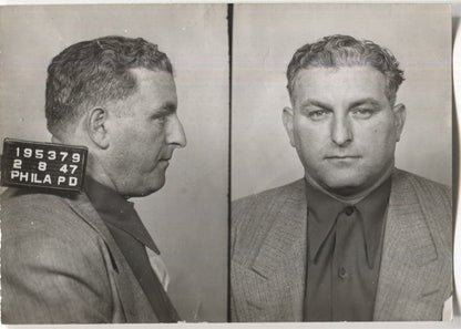Morris Block Mugshot - Arrested on 2/8/1947 for Poolselling