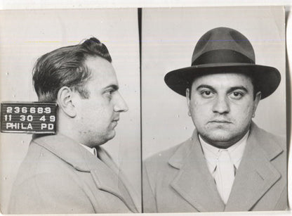 Raymond Billey Mugshot - Arrested on 11/30/1949 for Illegal Lottery & Conspiracy