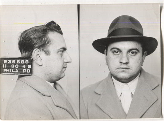 Raymond Billey Mugshot - Arrested on 11/30/1949 for Illegal Lottery & Conspiracy