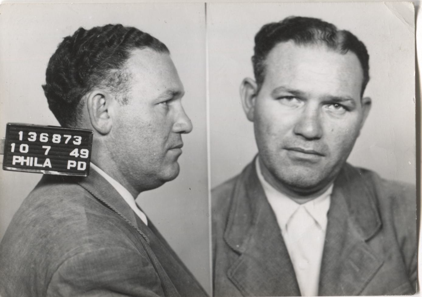 Edward Lavner Mugshot - Arrested on 10/7/1949 for Poolselling