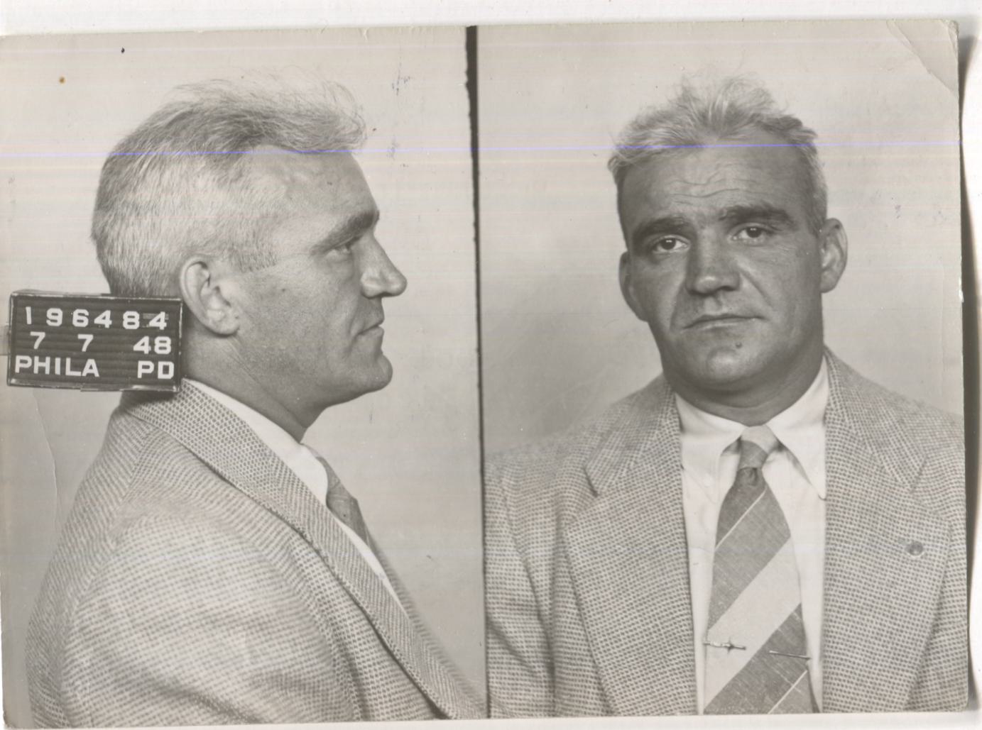 Charles Wurth Mugshot - Arrested on 7/7/1948 for Poolselling