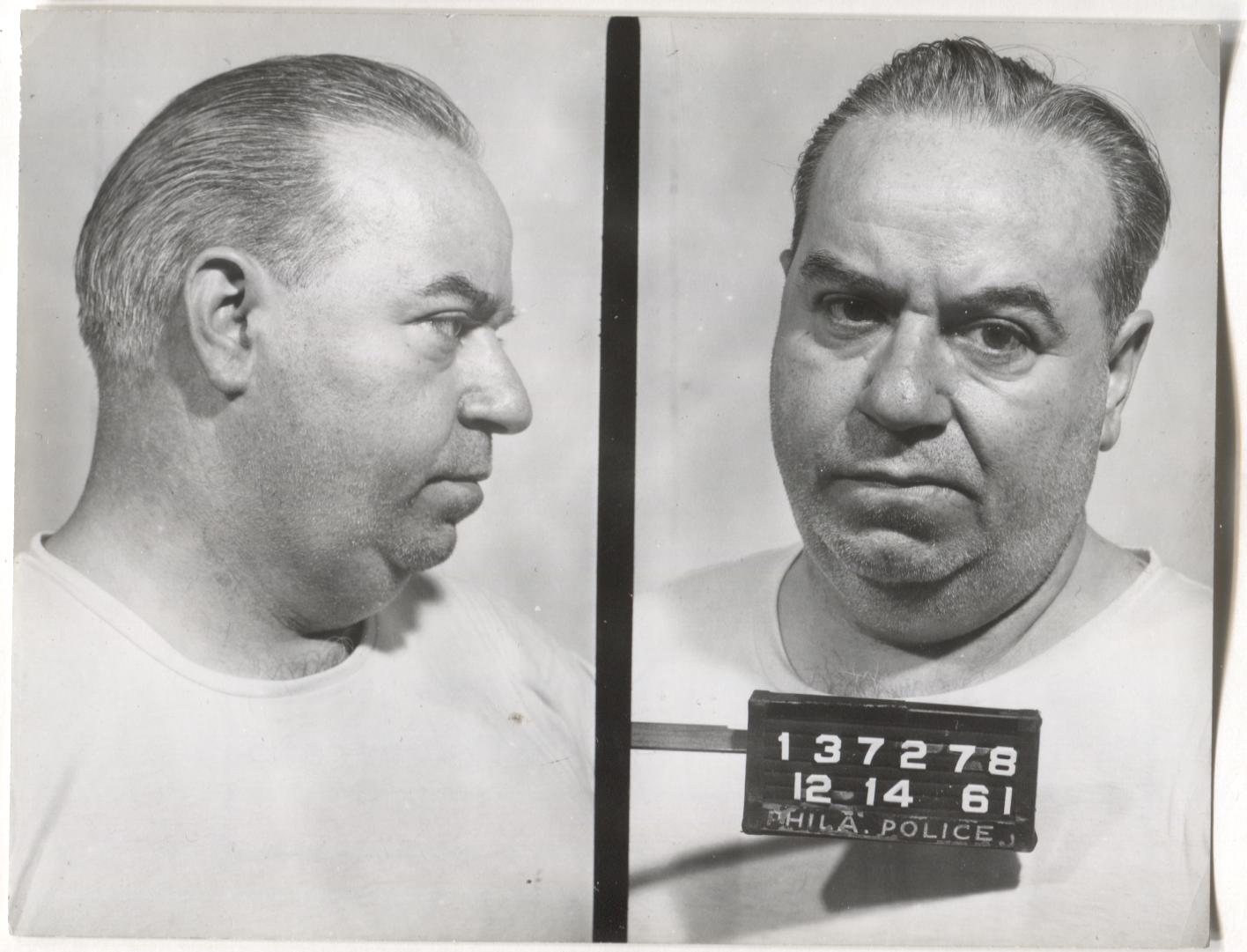 Frank Cervino Mugshot - Arrested on 12/14/1961 for Handbooking on Horses