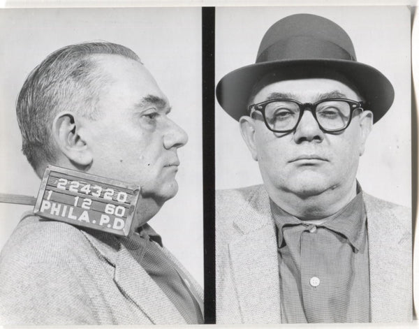 Nathan Rothstein Mugshot - Arrested on 1/12/1960 for Being a Common Gambler