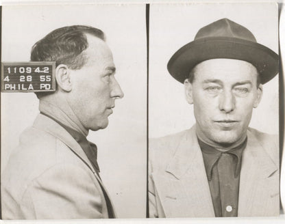 John Francis Bee Mugshot - Arrested on 4/28/1955 for Poolselling