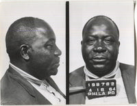 Wallace Mills Mugshot - Arrested on 4/18/1964 for Illegal Lottery