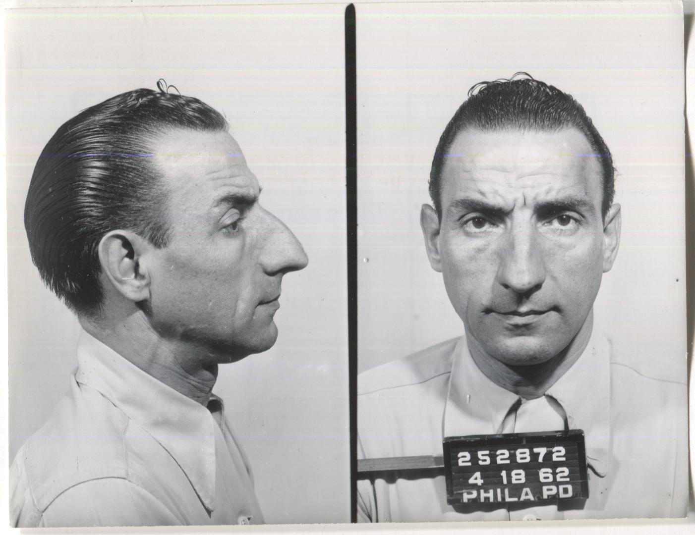 Victor Garozzo Mugshot - Arrested on 4/18/1962 for Being a Common Gambler