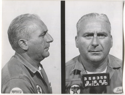 Daniel Cicchini Mugshot - Arrested on 9/18/1962 for Illegal Lottery