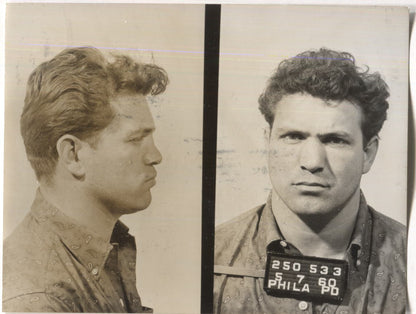 Emmy Tucci Mugshot - Arrested on 5/7/1960 for Being a Common Gambler
