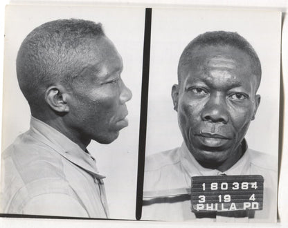 Frank Blocker Mugshot - Arrested on 3/19/1964 for Illegal Lottery
