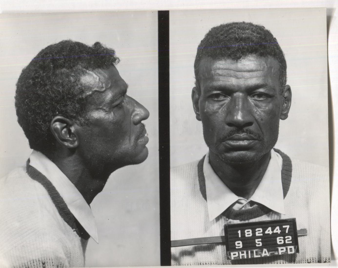 Frank Charley Mugshot - Arrested on 9/5/1962 for Illegal Lottery