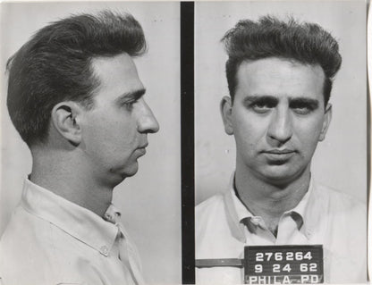 Mario Terlingo Mugshot - Arrested on 9/24/1962 for Illegal Lottery
