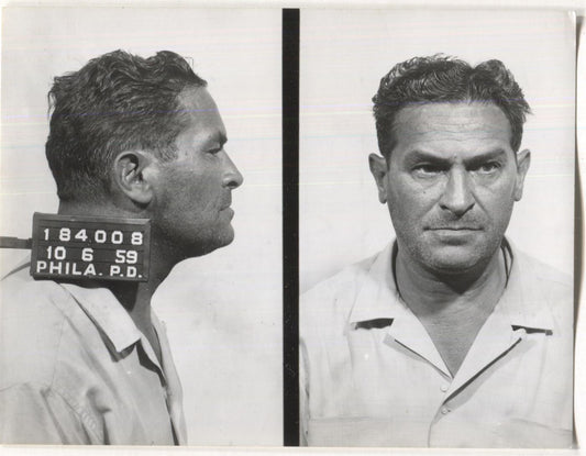 Anthony Vito Mugshot - Arrested on 10/6/1959 for Illegal Lottery