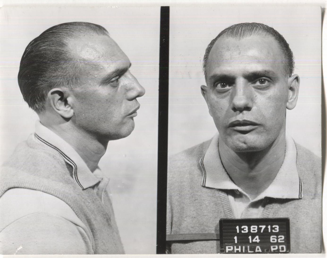 Thomas Pasquale Mugshot - Arrested on 1/14/1962 for Being a Gambling House Properietor