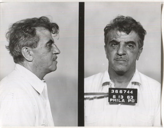 Anthony J. Ricci Mugshot - Arrested on 6/13/1963 for Illegal Lottery