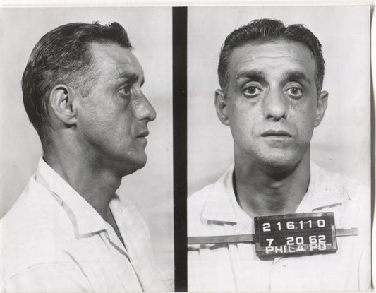 Rocco Margiotto Mugshot - Arrested on 7/20/1962 for Being a Gambling House Proprietor