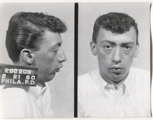 Nicholas Cimino Mugshot - Arrested on 2/21/1960 for Illegal Lottery