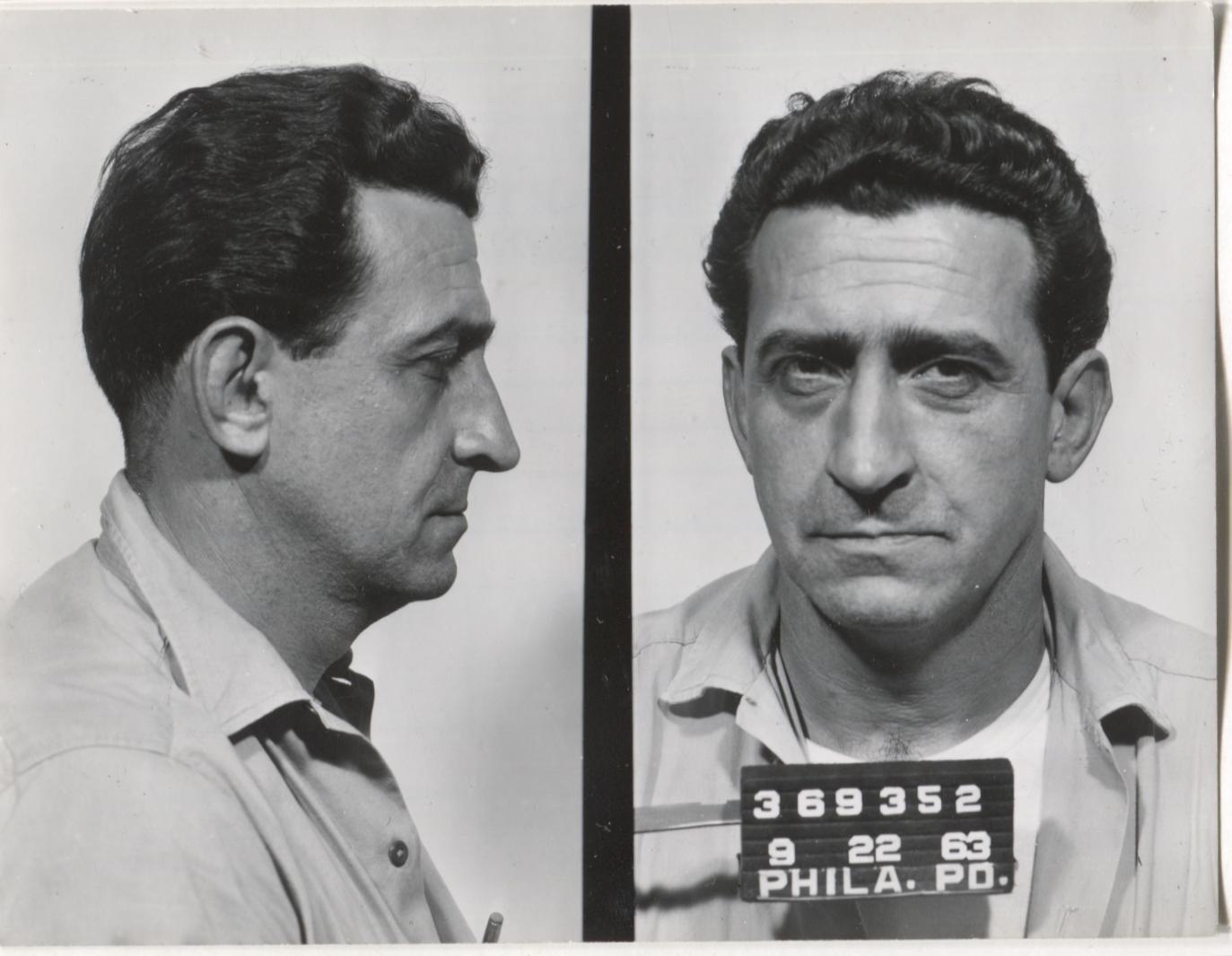 Lawrence J. Baggio Mugshot - Arrested on 9/22/1963 for Frequenting a Gambling House