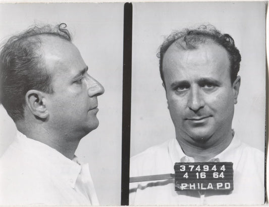 Leonard DiLeonardo Mugshot - Arrested on 4/16/1964 for Illegal Lottery