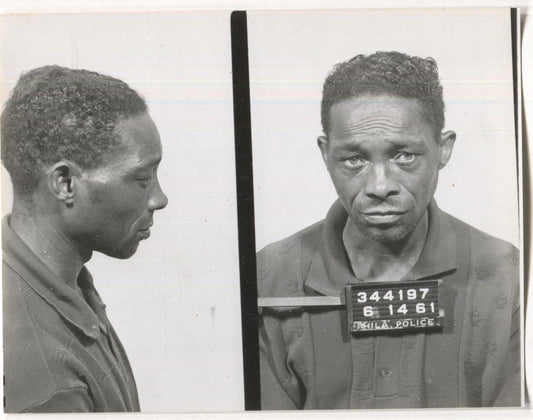 Grady Jones Mugshot - Arrested on 6/14/1961 for Illegal Lottery