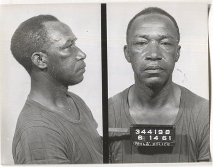 Herman A. Wilson Mugshot - Arrested on 6/14/1961 for Illegal Lottery